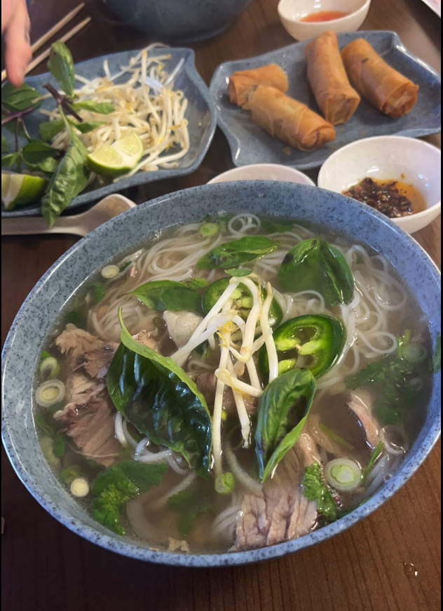 A bowl of pho at Pho Bonsa in Chico, CA